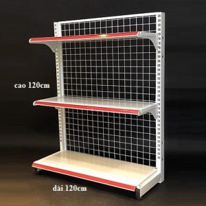 Kệ Siêu Thị Đơn Lưng Lưới 120cm x 120cm