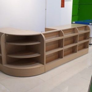 Bàn thu ngân gỗ công nghiệp đa năng
